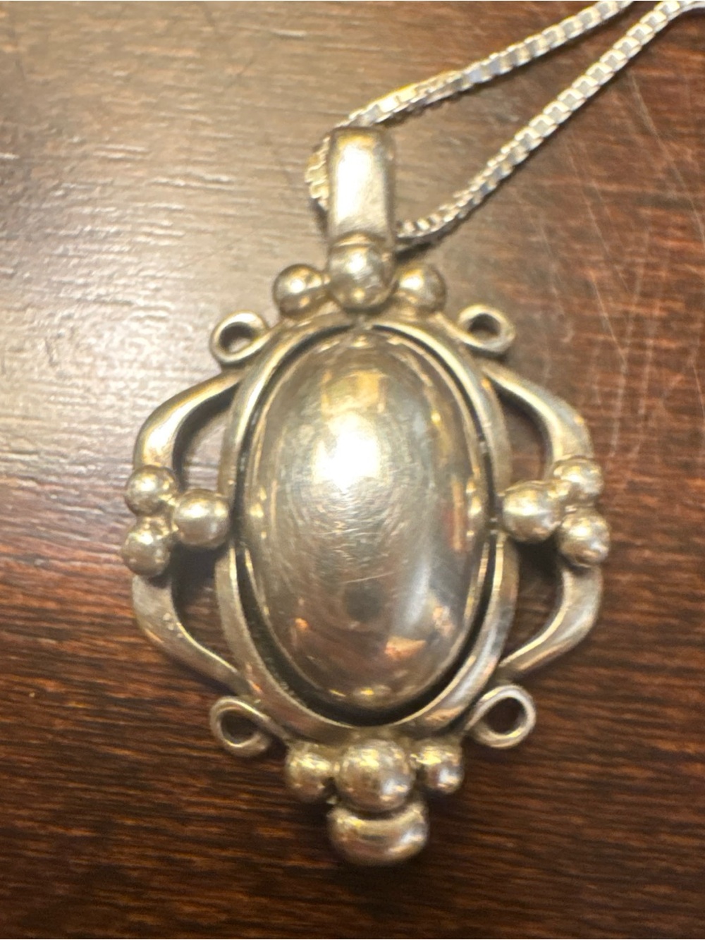 Georg Jensen Pendant of the Year 1989 925 SS Denmark Pendant & 925 Italy Chain